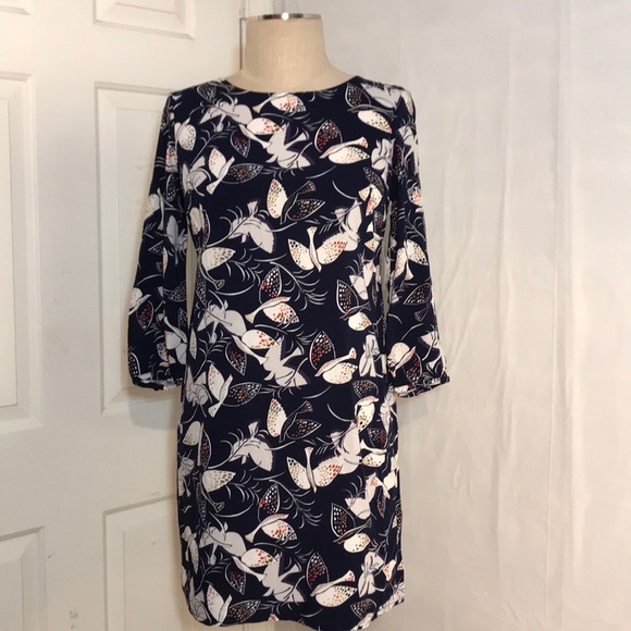 Old Navy Dresses & Skirts - NWT XS Old Navy Blue & White Bird Blouse Dress